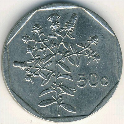Malta, 50 cents, 1991–2007