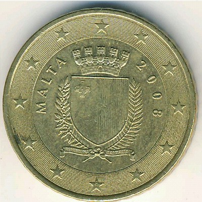 Мальта, 50 евроцентов (2008 г.)