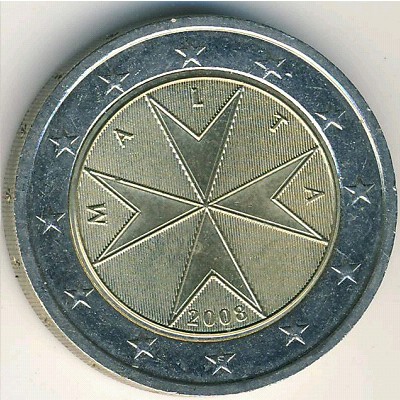 Malta, 2 euro, 2008