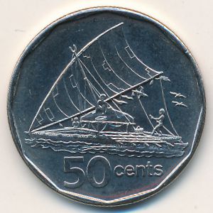 Фиджи, 50 центов (2009–2010 г.)