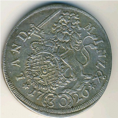 Bavaria, 30 kreuzer, 1720–1726