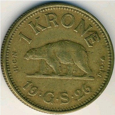 Greenland, 1 krone, 1926
