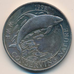 Falkland Islands, 50 pence, 1998