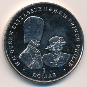 Virgin Islands, 1 dollar, 2017