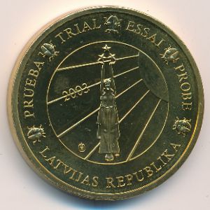 Latvia., 50 euro cent, 2003