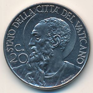 Ватикан, 20 чентезимо (1940–1941 г.)
