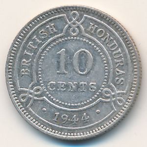 British Honduras, 10 cents, 1939–1946