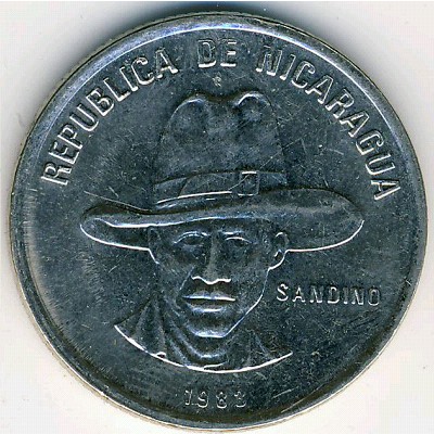 Nicaragua, 50 centavos, 1983–1985
