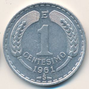 Chile, 1 centesimo, 1960–1963
