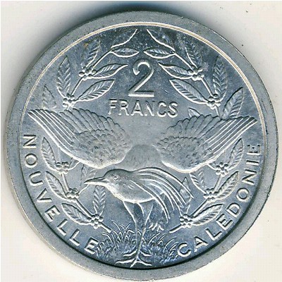 New Caledonia, 2 francs, 1949