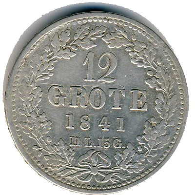 Bremen, 12 grote, 1840–1846