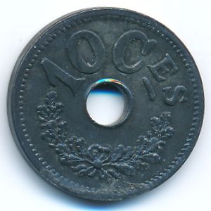 Luxemburg, 10 centimes, 1915
