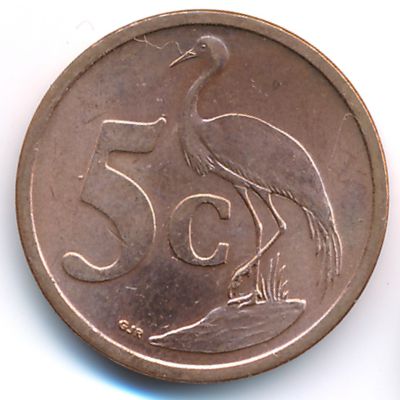 South Africa, 5 cents, 2008