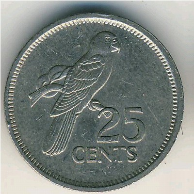 Seychelles, 25 cents, 1982