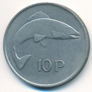 Ирландия, 10 пенсов (1969–1986 г.)