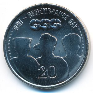 Австралия, 20 центов (2015 г.)