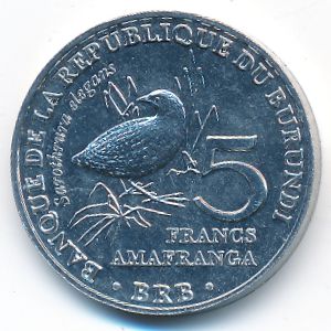 Burundi, 5 francs, 2014