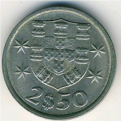 Португалия, 2,5 эскудо (1963–1985 г.)