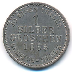 Hesse-Cassel, 1 groschen, 1851–1866
