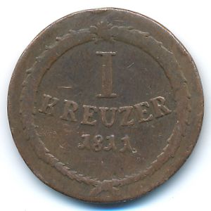 Баден, 1 крейцер (1809–1812 г.)