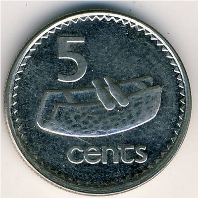 Фиджи, 5 центов (1986–1987 г.)