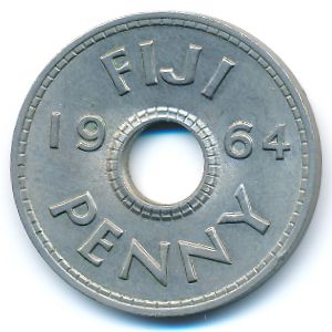 Фиджи, 1 пенни (1954–1968 г.)