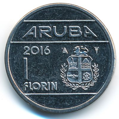 Aruba, 1 florin, 2014–2016