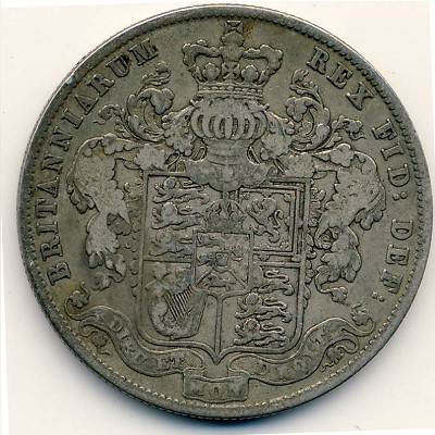 Great Britain, 1/2 crown, 1824–1829