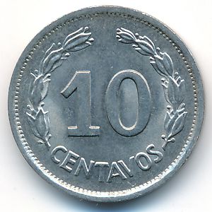 Ecuador, 10 centavos, 1976