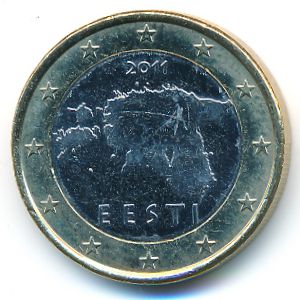 Estonia, 1 euro, 2011