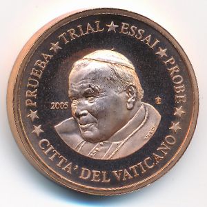 Vatican City., 5 euro cent, 2005