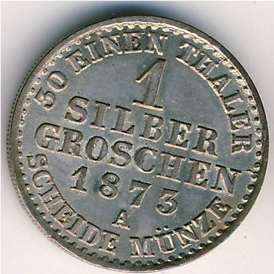 Prussia, 1 groschen, 1861–1873