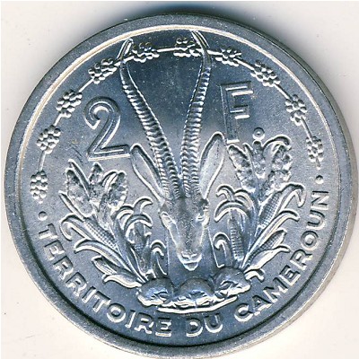 Cameroon, 2 francs, 1948