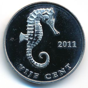 Sint Eustatius., 5 cents, 2011