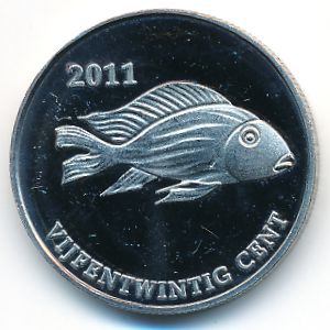 Sint Eustatius., 25 cents, 2011