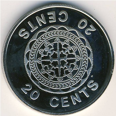 Соломоновы острова, 20 центов (1977–1983 г.)