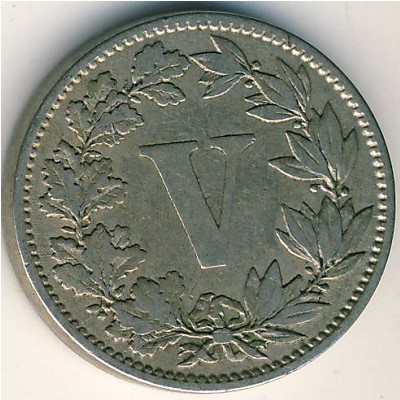 Mexico, 5 centavos, 1882–1883