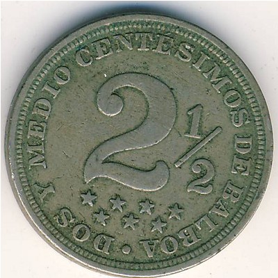 Panama, 2 1/2 centesimos, 1916–1918