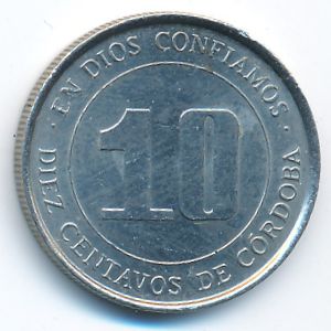 Никарагуа, 10 сентаво (1978 г.)