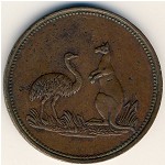 Australia, 1/2 penny, 1860