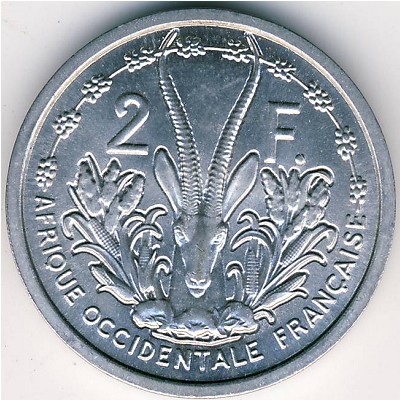 Французская Западная Африка, 2 франка (1948–1955 г.)