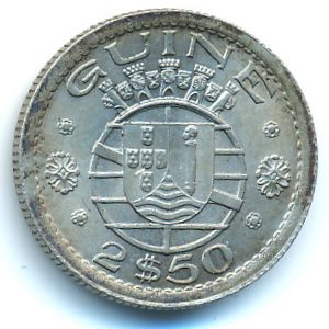 Guinea-Bissau, 2,5 escudos, 1952