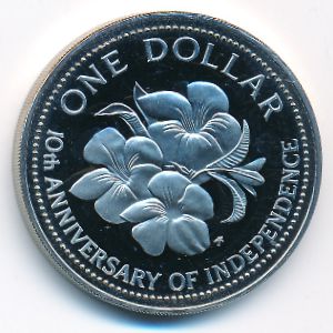 Bahamas, 1 dollar, 1983