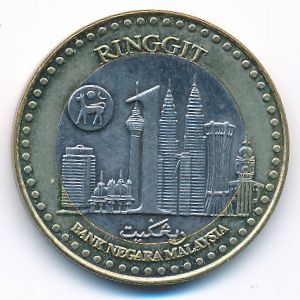 Malaysia, 1 ringgit, 2000
