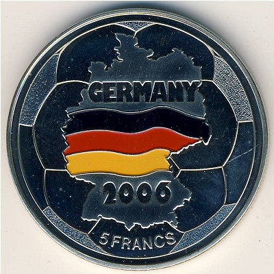 Конго, Демократическая республика, 5 франков (2001 г.)