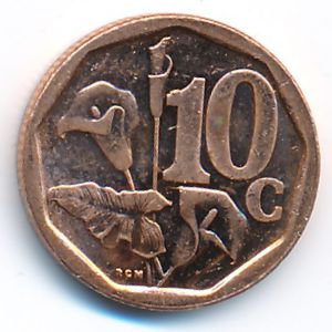 South Africa, 10 cents, 2017
