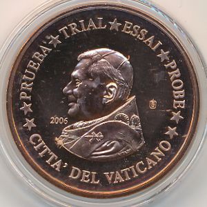 Vatican City., 2 euro cent, 2006