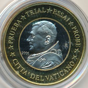 Ватикан., 1 евро (2006–2007 г.)