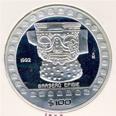 Мексика, 100 песо (1992 г.)