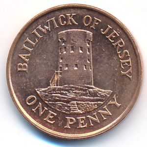 Jersey, 1 penny, 1994–1997